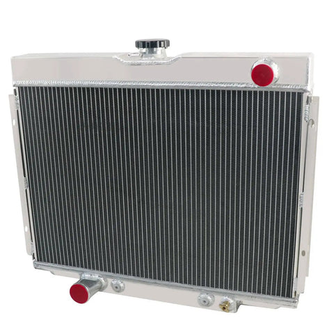 4 Row All Aluminum Radiator Kit With 2x10 Inch Fans And Shroud Thermostat Relay Kit High Flow Core For 1967 1968 1969 1970 Ford Mustang