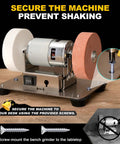 Compact Electric Mini Bench Grinder And Jewelry Buffer Polisher built tough with adjustable buffer wheel and secure mounting options.