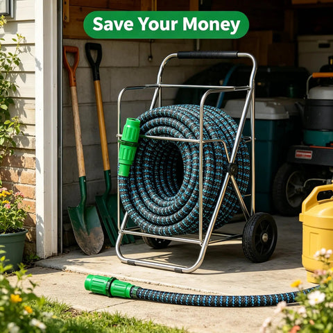 Top Pick Dual Channel Expandable Garden Hose Repair Kit For Burst Tubes Compatible With 25 To 150 Ft Models Fast Tool Free Fix That Saves Cash And Keeps Flowin Like Champ, garden hose in rack