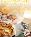 Twenty Pack Heavy Duty Soft Close Cabinet Hinges For Half Inch Overlay Face Frame Doors on bedside cabinet with child sleeping