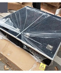 Heavy Duty Tough On The Trail Aluminum Camping Kitchen Drawer Chest And Tool Box For Pickup Truck Bed and Van Ute With Sealed Storage and Smooth Rollers, covered in plastic wrap.