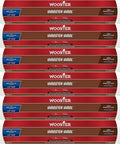 Six Pack Of Eighteen Inch By Half Inch Nap Top Shelf Wool Shearling Roller Covers For Latex Enamel And Urethane Paints with visible labels.