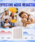 White Slatted Acoustic Foam Panels 24 Pack 12x12x0.4 Inch High Density Polyester Fiber showcased for effective noise reduction.