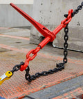 Heavy Duty Ratchet Binders Three Eighths To One Half Inch Four Pack Nine Thousand Two Hundred Fifteen Lbs Working Load G70 Hooks