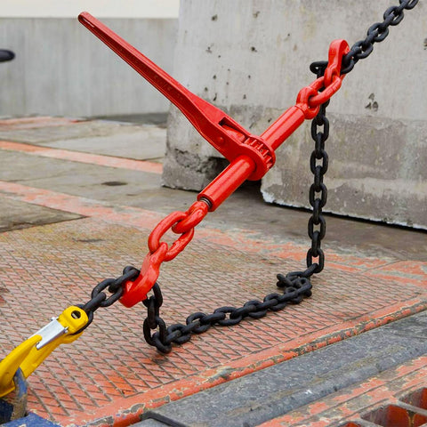 Heavy Duty Ratchet Binders Three Eighths To One Half Inch Four Pack Nine Thousand Two Hundred Fifteen Lbs Working Load G70 Hooks
