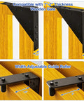Heavy Duty Sliding Gate Hardware Kit With Smooth Silent Roll Wheels For 1 To 2 In Wood Frames, Anti Sag Corner Brackets, Ideal For Deck Driveway Porch Or Yard Gates. black corner bracket and guide roller for 1.5 in to 2 in wood gate