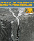 Heavy Duty Concrete Crack Filler Seals Cracks Fast, Waterproof Cement Repair for Driveways, Patios, Floors, 4.4 Lb tube in use