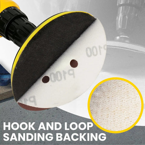 Fresh 9 Inch Hook And Loop Drywall Sanding Discs With Hole Design 40 120 And 180 Grit Mixed Bag For Pro Aluminum Oxide Sander Paper with hook and loop backing.