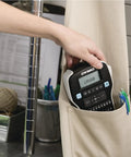 Badass Portable Label Maker Featuring Authentic Qwerty Keyboard And Rapid Response Touch Keys in pocket at home office.
