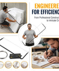 Adjustable 2Ft To 4Ft Hot Wire Foam Cutter With Dual Heat Power Supply Heavy Duty Aluminum Frame For Styrofoam XPS EPS EIFS Foam Boards Delivers Smooth Clean Cuts used on foam boards
