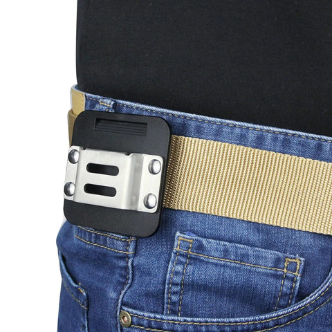2 Pack Drill Holder Clip For Tool Belt With Quick Release, Low Profile Drill Holster on 2 inch belt