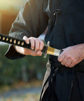 Unsharpened Aluminum Alloy Katana Iaito For Iaido Training With 28 Inch Blade Fuller Groove Audible Swing Geometric Tsuba Safe Practice Sword