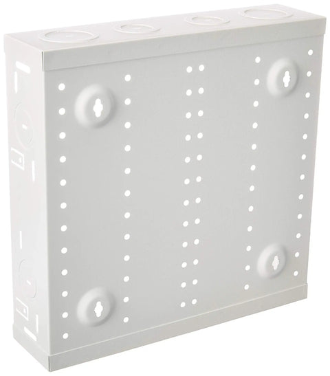 14 Inch SMC Series Structured Media Enclosure Only 47605 14E White shown with knock outs and base cutout for J boxes