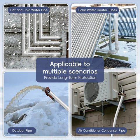 All Weather Self Adhesive Pipe Insulation Tubes 36 Inch Long Outdoor Foam Water Pipe Insulation Kit scenarios