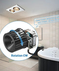 Drop In Replacement Fan Blower Assembly For Nutone Broan S97009796 162 E G J K L M And 164 E G J K L M showing in bathroom