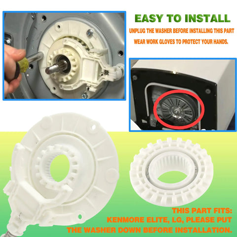 Detailed view of Upgraded Washing Machine Coupling Assembly 4323EA2001C Replacement Part For Wide Range Of Washers