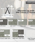 Grit options including 1000 grit for V-Sharp A4 Replacement Hones Fine 1000 Grit For A4 And Classic II Knife Sharpener Systems.