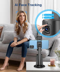 Face Tracking Tripod With 360 Degree Real Time Rotation For Smartphones No App Needed Remote Control And Gesture Sensing