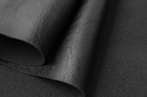 Thick Faux Leather PU Fabric With Soft Skin Grain For Furniture Covers And Reupholstery For Sofas Chairs And Cushions Vinyl Upholstery Easy To Work With Topnotch Durable And Breathable Black 1 Yard