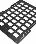 Powder-coated metal grid of Hard Top Roof Rack Molle Panel For Wrangler JL JLU And Gladiator JT 2018 2026 No Drilling Overhead Molle Storage.