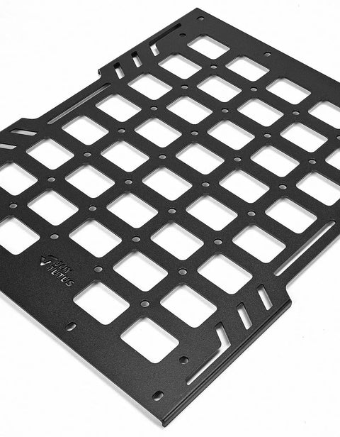 Powder-coated metal grid of Hard Top Roof Rack Molle Panel For Wrangler JL JLU And Gladiator JT 2018 2026 No Drilling Overhead Molle Storage.