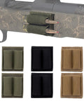 Six Pack Bullet Holders For Rifle Ammo Two Round Cartridge Reloader Pouches With Adhesive Backing Durable 600D Nylon Shell