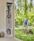Ditch The Mess With This Slick Wall Rack Built For Garden Tools And Hand Pruners Zero Drama Garage Organization Kit holding various tools.