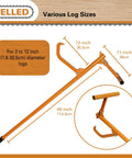 Heavy Duty Timber Jack Log Lift And Cant Hook For Felling And Logging, Raises Logs Up To 11 Inches Off Ground diagram