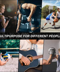 Collage of people engaging in diverse activities: weightlifting, basketball, volleyball, guitar playing, and boxing.