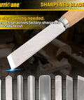 8 Piece Wood Lathe Turning Tool Set for Woodworking With Skew Chisels Spear Point Parting Tool Round Nose Scraper And Three Gouges