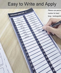 Slick Complete Electrical Panel Labels Kit With 48 Circuit Breaker Tabs showing writable directory sheet and pen.