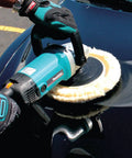 7 Inch Polisher With 10 Amp Motor And 3200 RPM Variable Speed Dial For Custom Finishes on car hood