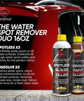 Water Spot Remover Bundle Two Bottle Upgraded For Glass And Paint That Destroys Water Spots On Glass Paint Chrome Mirrors Wheels Plastic And Vinyl.