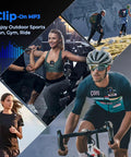 Athletes using 64GB Clip MP3 Player With Bluetooth 5.3 And Built In Speaker, 2 Inch IPS HD Touchscreen Plus Physical Buttons for activities
