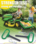 Beefy 1/2 Inch Trailer Hitch Pin And Clip With Rubber Coated Green Handle, 3-5/8 Inch Shank, One-Handed Quick Release For Tractors, Towing, Lawn Mowers, Golf Carts, ATVs, And Gates on lawn tractor trailer