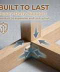 Professional Grade Top Tier 200 Pack Natural Birch Wood Dowel Pins With Deep Fluted Grooves For Killer Non Slip Grip and Badass Stability On Cabinet Woodworking Projects, showing heavy-duty support and joint alignment.