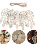 Wooden Dream Catchers DIY Kit With Hollow Design 50 Pcs Boho Style Wood Pendants For Creative Activities And Bedroom Wall Decor Fun Craft Supplies For Painting Crafting And Kids Projects. Unfinished wood dreamcatcher cutouts with twine, assorted shapes