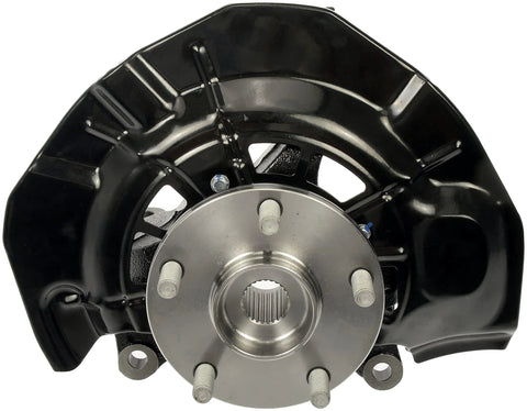 Front view of Front Driver Side Wheel Bearing And Hub Assembly For Select Toyota Models OE Fix All In One Loaded Knuckle Kit Pre Pressed