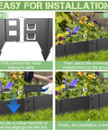 Heavy Duty Metal Garden Border Set 20 Ft With Bendable Hammer In Landscape Edgings And 6 Plastic Stakes installation guide