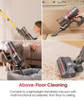 Total Game Changer Cordless Stick Vacuum Cleaner delivering raw 55Kpa suction for above-floor cleaning of pet hair and crumbs.
