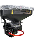 ATV UTV Dry Material Spreader 2.2 Cu Ft With 2 Inch Receiver Mount and Rain Cover, plus hand scrub cleaner bottle