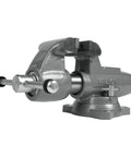 Beefy Machinist Bench Vise For Serious Projects Five Inch Jaw Width Eight Inch Opening Four And A Quarter Inch Throat Heavy Cast Iron Body