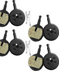 4 Pairs Resin Disc Brake Pads For Mechanical Bike Brakes Compatible With Avid BB5 CSC Kingdom Promax DC Series