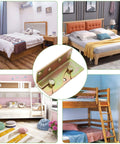 Heavy Duty Bed Rail Fittings With No Mortise Bed Brackets And Rust Proof Galvanized Steel Connectors showcasing bedroom setups and brackets.