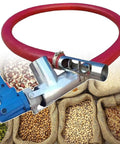 Portable 1500W Grain Screw Conveyor Auger Pump for fast transfer of grain, cement, sand, and powders, featuring a 1.5M tube.