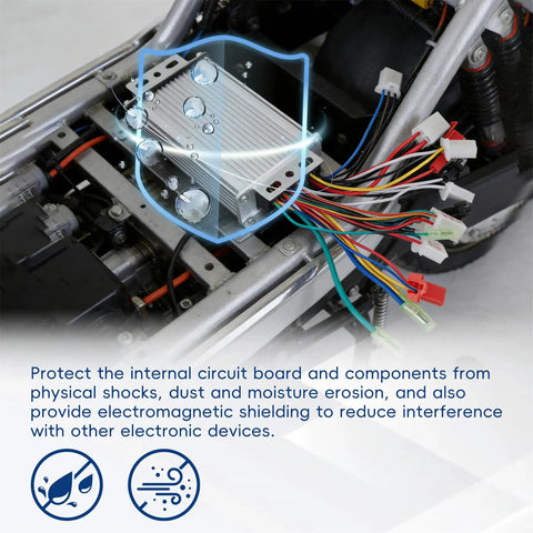 Installed 36V-48V 350W Brushless DC Motor Speed Controller Replacement For E-Bike Electric Bicycle And Scooter Square Wave Design