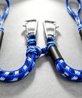 Elastic Bungee Dock Line For Boats, 4 Ft Mooring Rope With Stainless Steel Clip detail on concrete