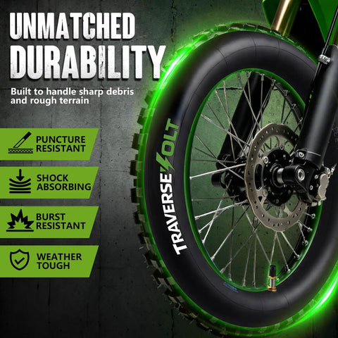 Dirt Bike Inner Tubes for 14 Inch Tires 2.50/2.75-14 and 60/100-14 2 Pack, Fits Dirt Bikes, Pit Bikes, Mini Dirt Bikes and Electric Dirt Bikes, Apollo SSR Compatible, Easy Install, Heavy Duty Tubes for Rugged Trails on bike wheel