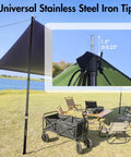 Telescoping Tarp Poles 4 Pack, Lightweight Aluminum Camping Poles with sun shade setup, adjustable 2.67 to 7.67 ft, outdoor use