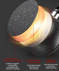 Diagram of 1.5 Quart Nonstick Saucepan With Detachable Handle And Swiss Granite Coating showing heat conduction layers